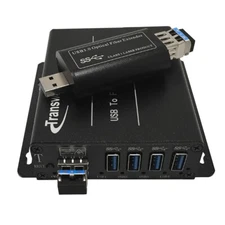 4 Ports USB 3.0 Hub to 250 Meters over Single-mode Fiber Optic Extender 820FT