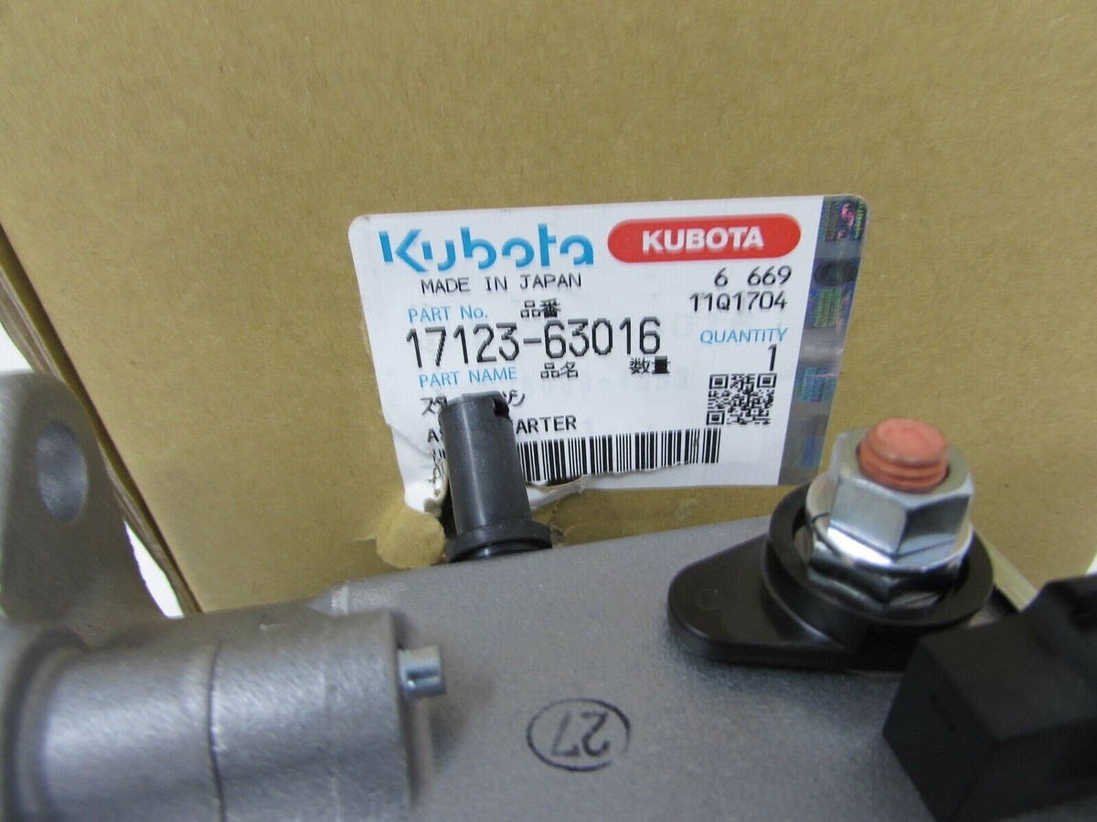 GENUINE KUBOTA STARTER V2203-M PART # 17123-63016 | eBay