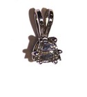 14k white gold .36ct SI1 I trapezoid diamond pendant slide .5g vintage — photo 10
