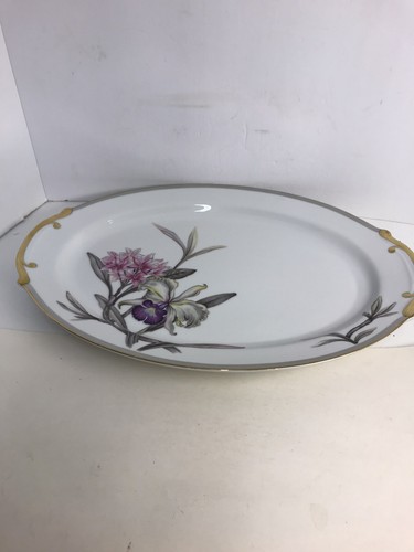 Grace China Charleston Oval Serving Platter 16” - Picture 2 of 7