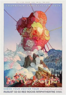Pretty Lights Aug 2-3 2024 Live At Red Rocks In Morrison CO Poster