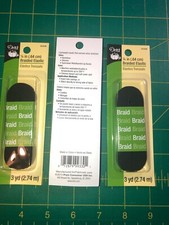 FREE ship US Dritz 1/4 braided elastic 3 pack...