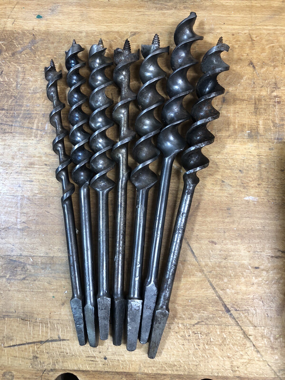 Vintage Antique Auger Hand Brace Drill Bits Lot Mixed Sizes & brands eBay