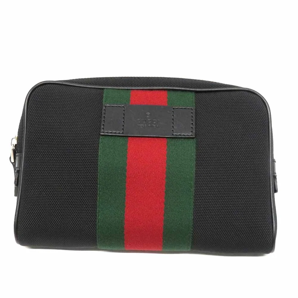 Gucci petit sac ceinture ligne sherry sac taille body bag cuir noir 630919