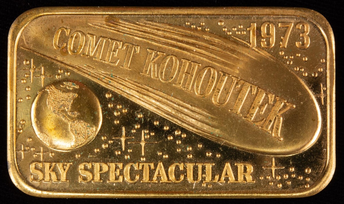 1973 Comet Kohoutek Bronze Art Bar Minted by Lincoln Mint | eBay