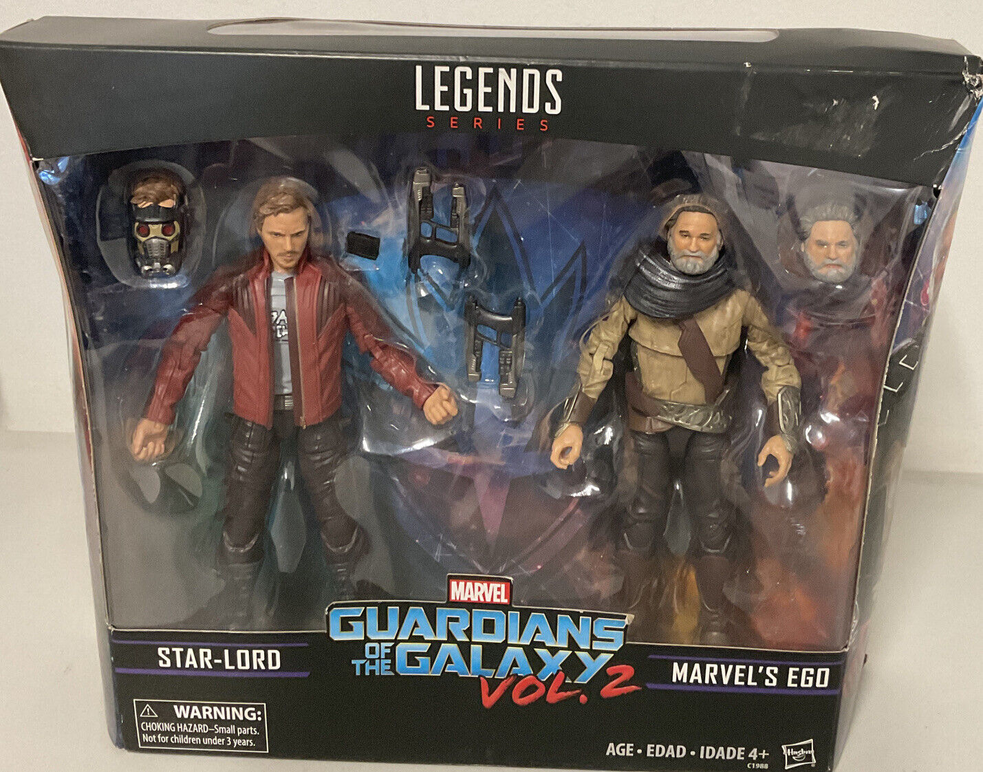  Marvel Legends Guardians of the Galaxy Vol. 2 Marvel's Ego &  Star-Lord 2-Pack : Toys & Games