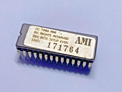AMI 386 BIOS Plus IC Chip 1986  PC Computer 28 Pins