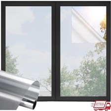 One Way Window Privacy Film Static Cling UV Blocking Heat Control Mirror Film US