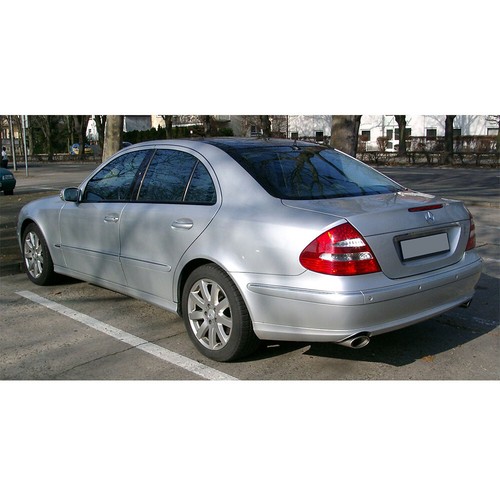 PAINTED BLACK FOR MERCEDES BENZ W211 E-CALSS L-TYPE REAR TRUNK LIP SPOILER E550 - Picture 8 of 10