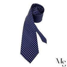 THE MEN'S STORE Blue Floral Silk Tie W: 3.25" EX COND