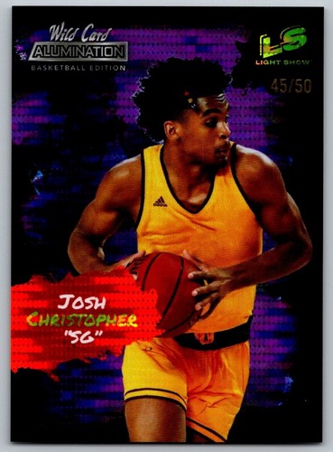 JOSH CHRISTOPHER 2022 Wild Card Alumination Light Show Purple /50 #LS-15 - Bild 1 von 2