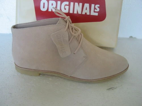 New Clarks Originals Phenia Desert Light Pink Lace Up Boots UK