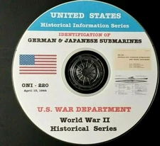 WWII U.S. German & Japanese Submarine Recognition Manual PDF Pages on DVD