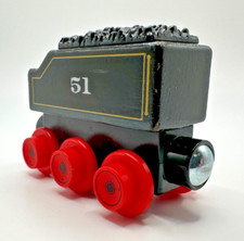 Thomas  Friends 2003 Gullane Hiro's Tender 51 Black Coal Car Magnetic Wooden