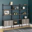 3-piece bookcase set - grey wash