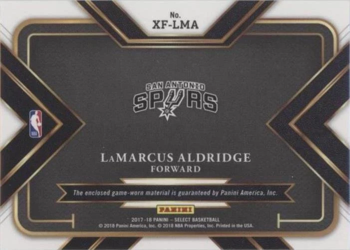 2017-18 Panini Select - LaMarcus Aldridge #XF-LMA