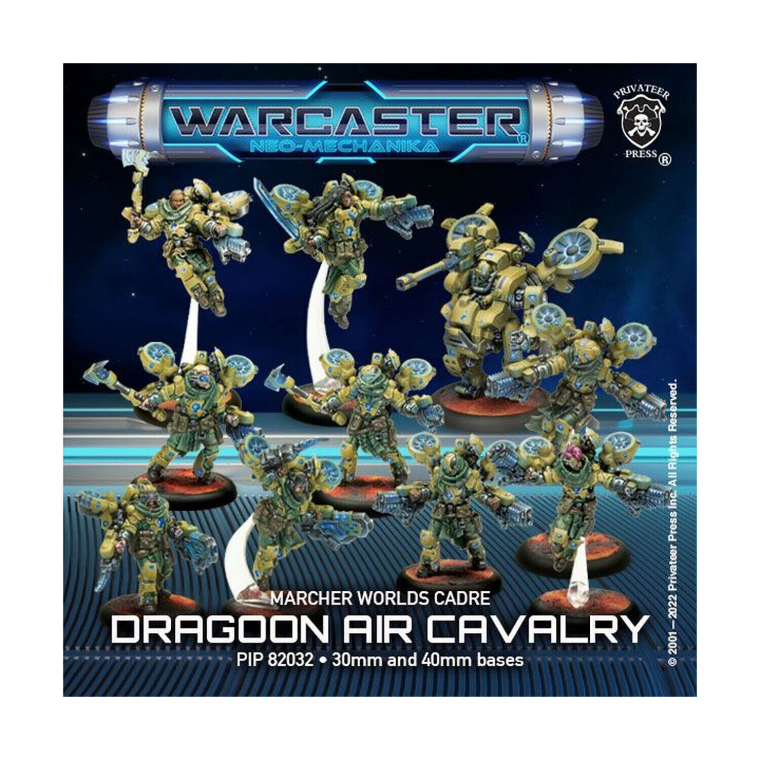 Privateer Pre Warcaster Marcher Worlds 35  Dragoon Air Cavalry PIP82032