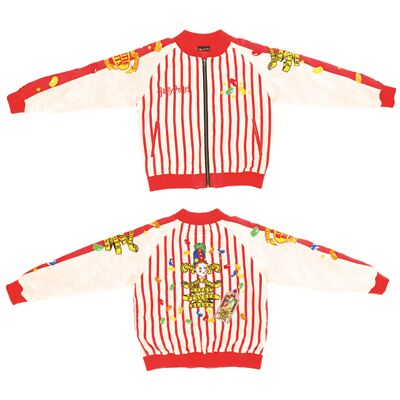 Harry Potter Bertie Bott's Every Flavour Jelly Belly Beans Satin Jacket Sukajan