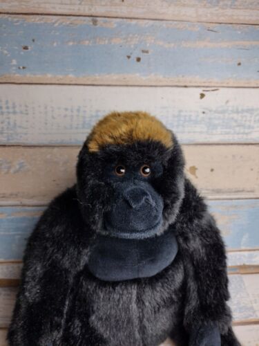 Ganz Webkinz Signature endangered Gorilla Plush No Code 10" sitting black Toy - Picture 2 of 8
