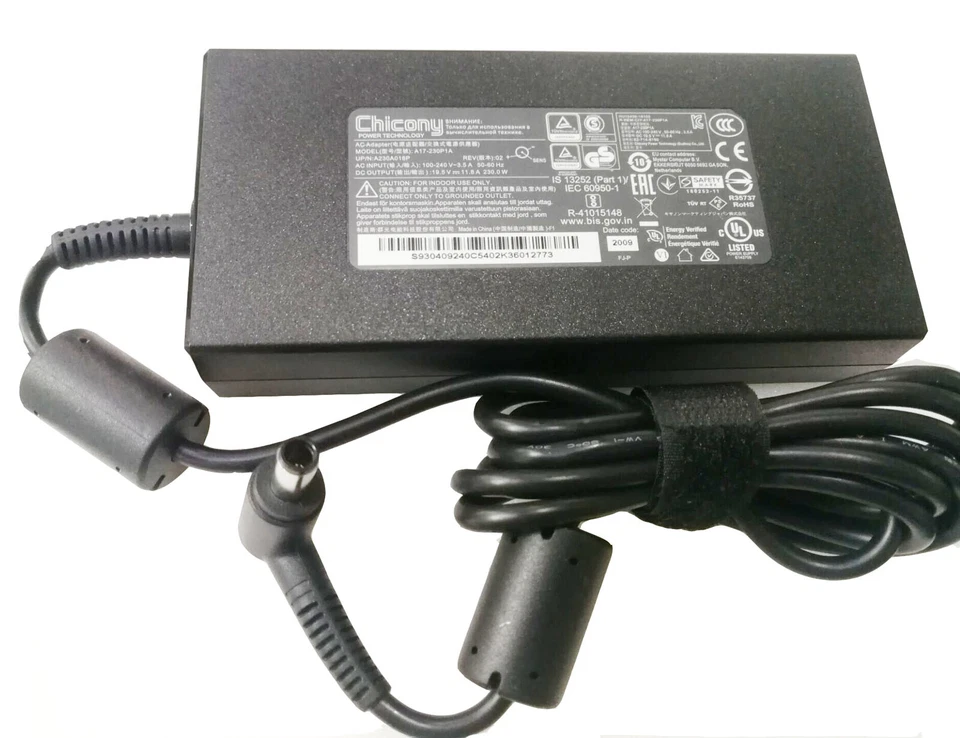 Chicony 11.8A 230W AC Charger Adapter For Acer Predator Triton 700 PT715-51-71W9 - Image 2 of 4