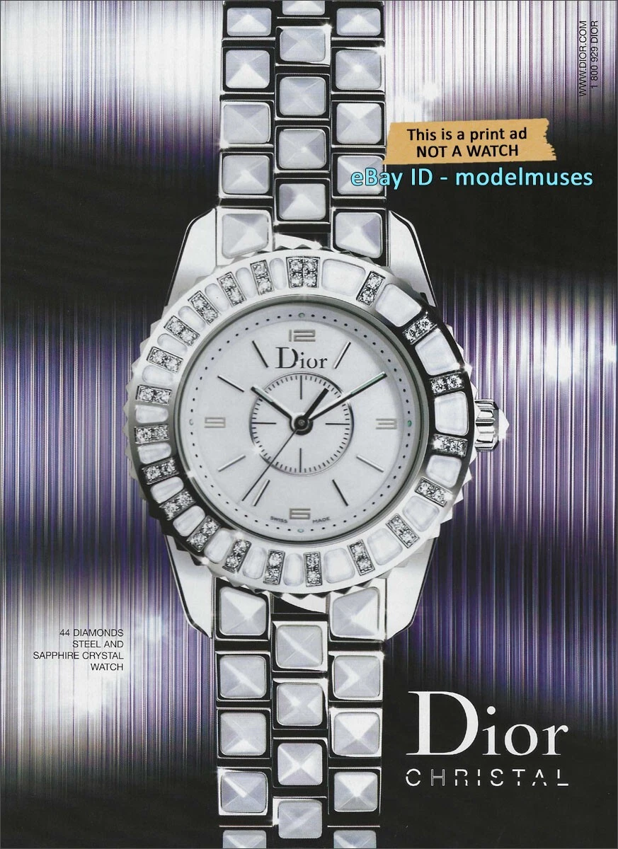 Montres DIOR Christal 1 page magazine IMPRIMÉ ANNONCE automne 2006