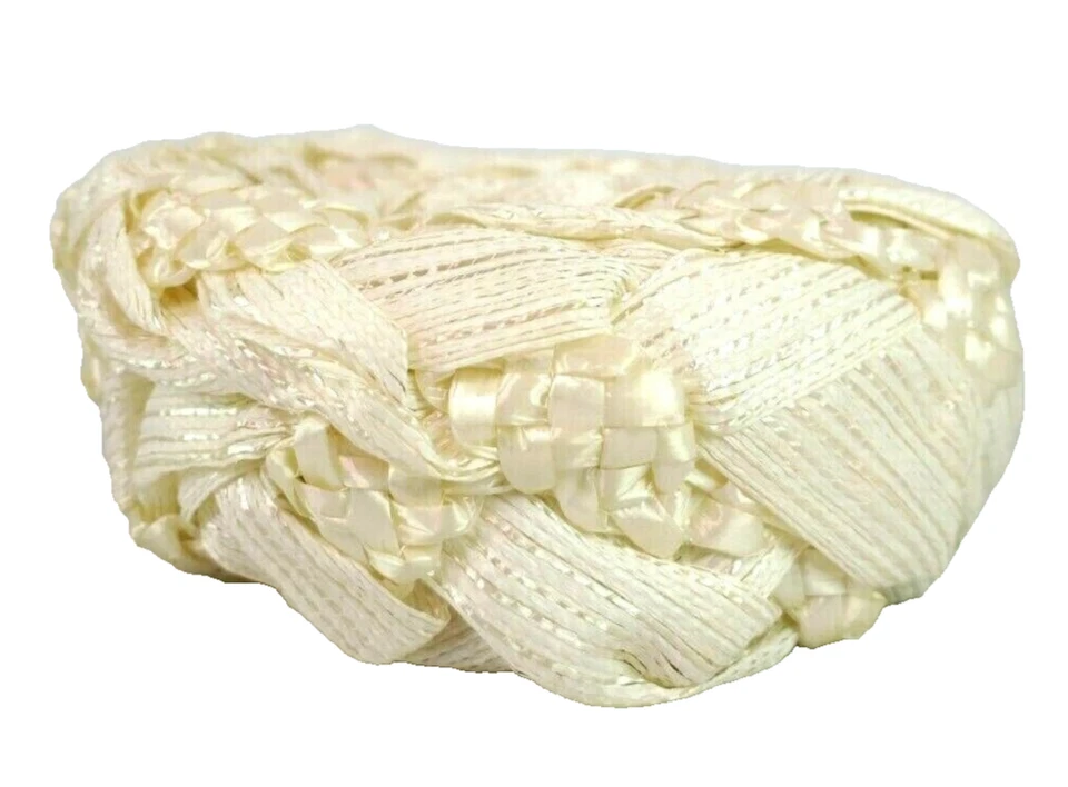 Pastillero Fascinator Marfil Sombrero Cloche 22 1/2 años 30 40 De Colección Ratán Pinehurst Italia Pastillero Foto 3 de 4