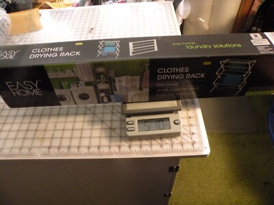 EASY HOME CLOTHES DRYING RACK STEEL FRAME STORES FLAT NIB 24' DRYING SPACE 