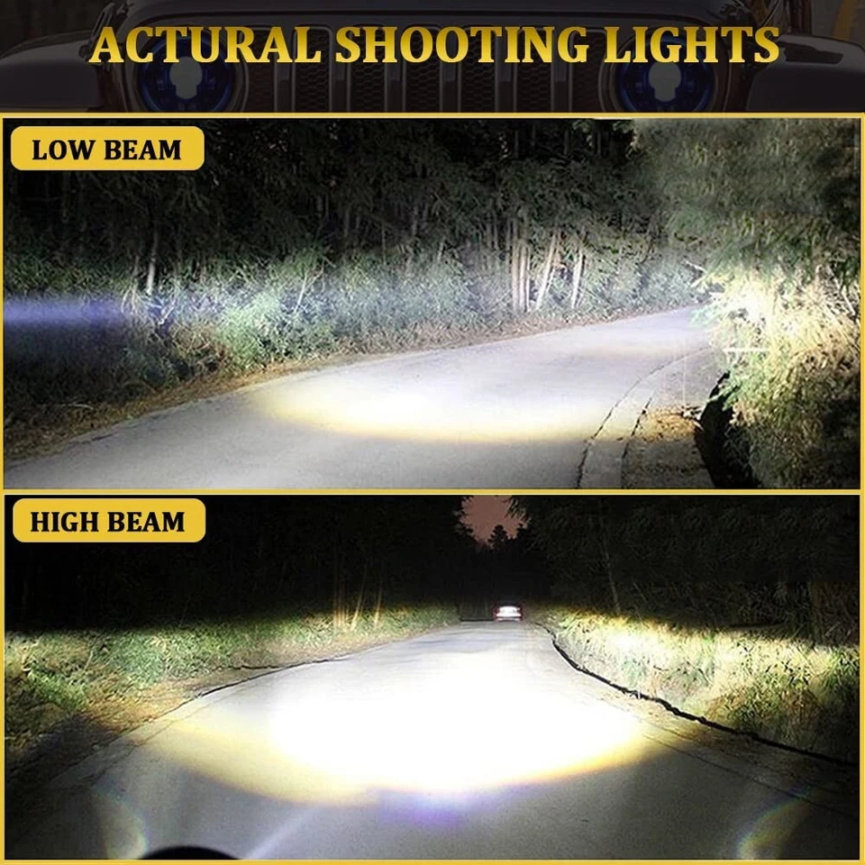 RGB 7 inch LED Headlight Hi/Lo for Kawasaki Vulcan VN 500 750 900 1500 1600 1700 - Изображение 2 из 4