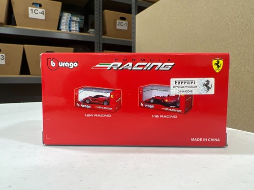 Bburago FORMULA F1 2021 FERRARI SF21 1/43 #16 CHARLES LECLERC PAQUETE ROJO DAÑADO - Imagen 2 de 5