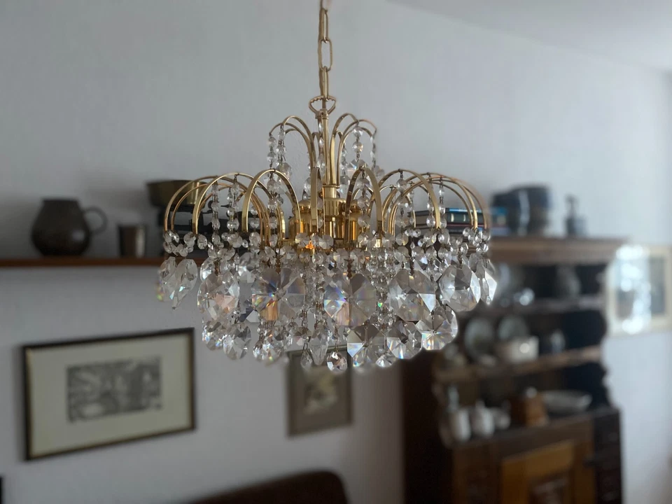 Kristallglas Lüster Kronleuchter, Deckenlampe - Bild 2 von 2