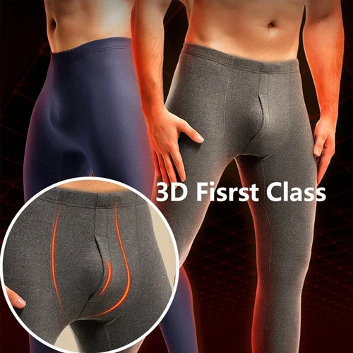 Herren Fleece Gefüttert Thermo Unterwäsche Set Warm Langarm Long Johns Oberteil & Unterteil - Bild 4 von 17