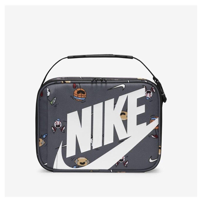 boys nike backpack and lunch box Nike Futura Fuel Pack Insulated Kids Teens Boys Girls Sports Lunch Box Bag  Grey