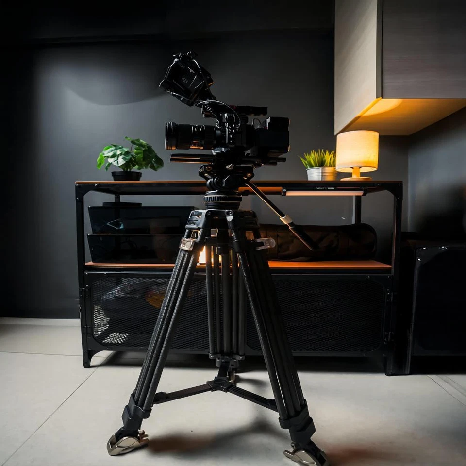 Kit de trípode de video de fibra de carbono de alta resistencia SmallRig AD-100 78" 3989 FreeBlazer Foto 2 de 4