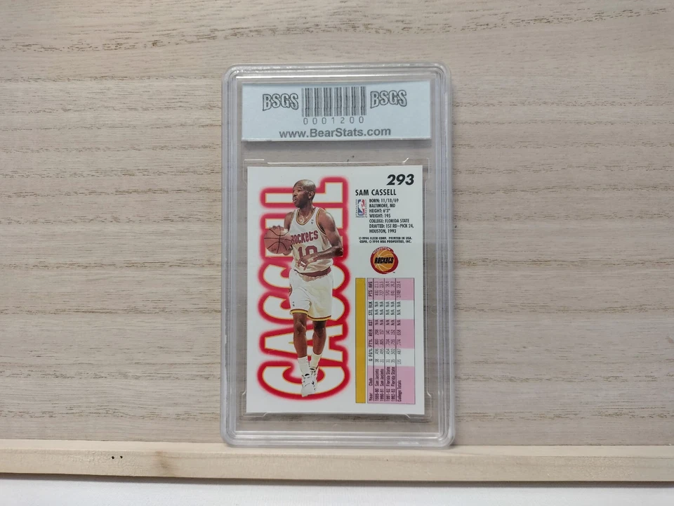 Tarjeta de baloncesto Fleer Sam Cassell 1993-94 # 293 Foto 4 de 4