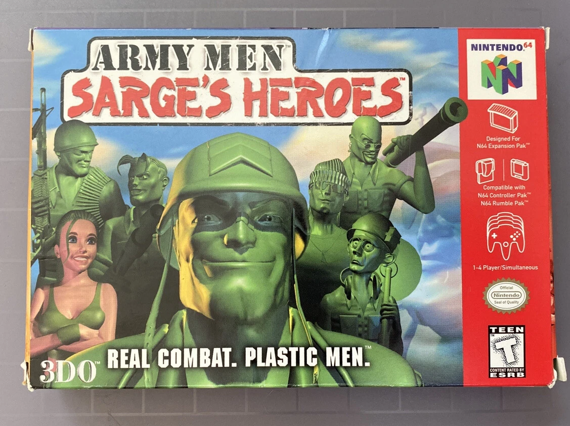 Army Men Sarge s Heroes Nintendo 64 1999 AUTHENTIC Clean