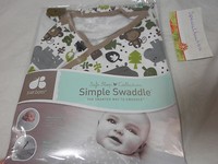 Just Born Cotton Simple Swaddle Safe Sleep Monkeys Hippo Alligator 0-6 Month Just Born Cotton Simple Swaddle Safe Sleep Monkeys Hippo Alligator 0-6 Month