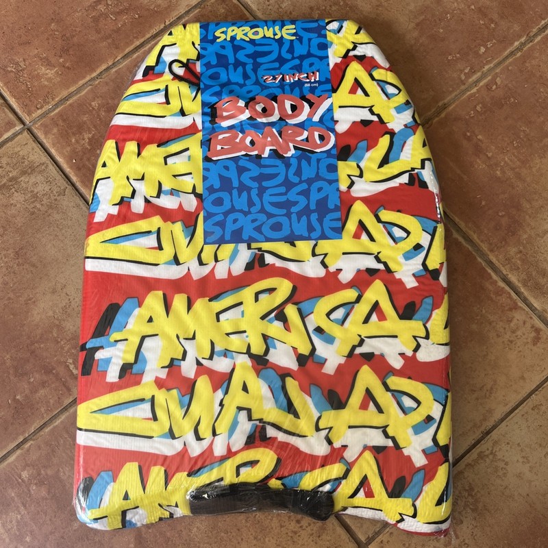 VTG Sealed Stephen Sprouse Body Board, Boogie Board 27 Inch 