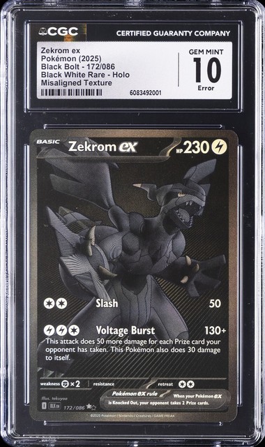 Zekrom ex #172 (Black Bolt (2025))