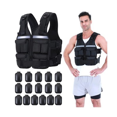 Sportneer Adjustable Weighted Vest Weights: 2-18 lbs/2-40 lbs Washable Weight...
