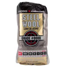 Steel Wool 0000 12 pad Fine Grade Rhodes, American Final Finish Super Fine