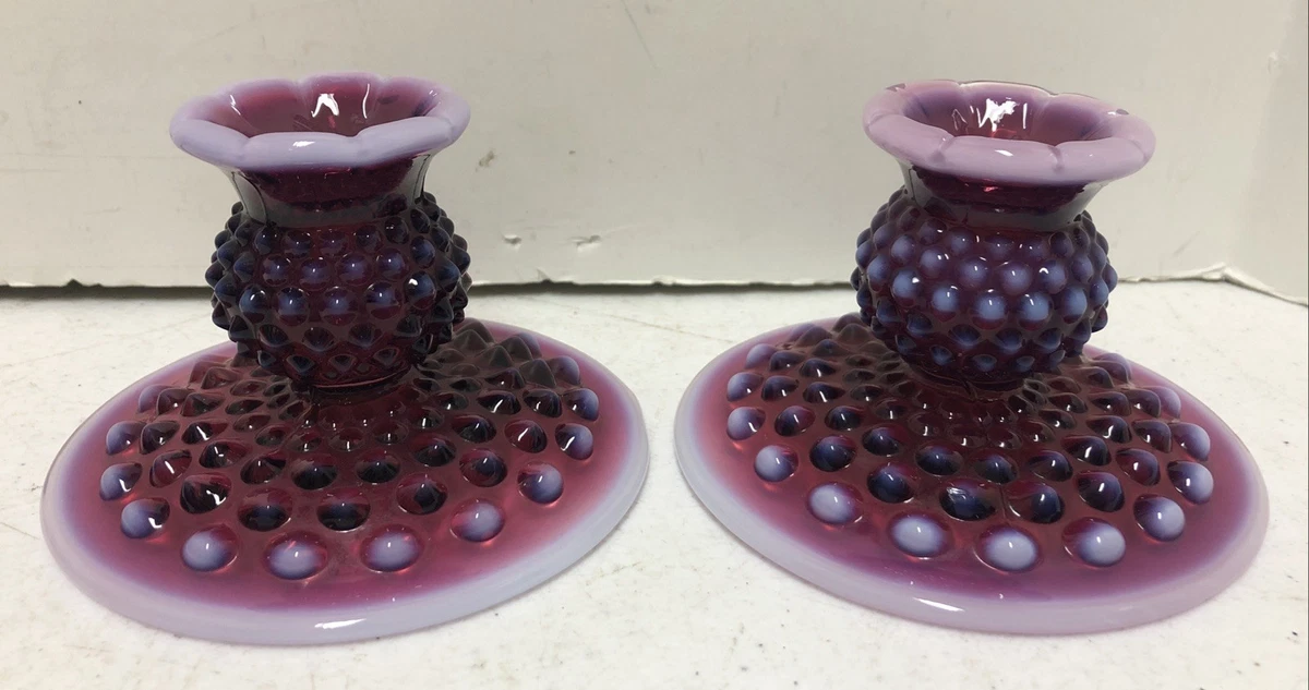 Fenton Plum Opalescent Hobnail for sale | eBay