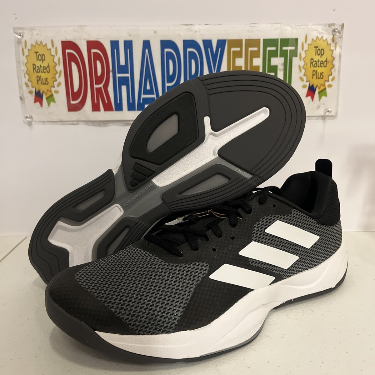Adidas Rapidmove Core Black Grey White Training Shoes Sneakers HP3287 Men Sz 9.5 adidas Rapidmove Trainer Men main image 3