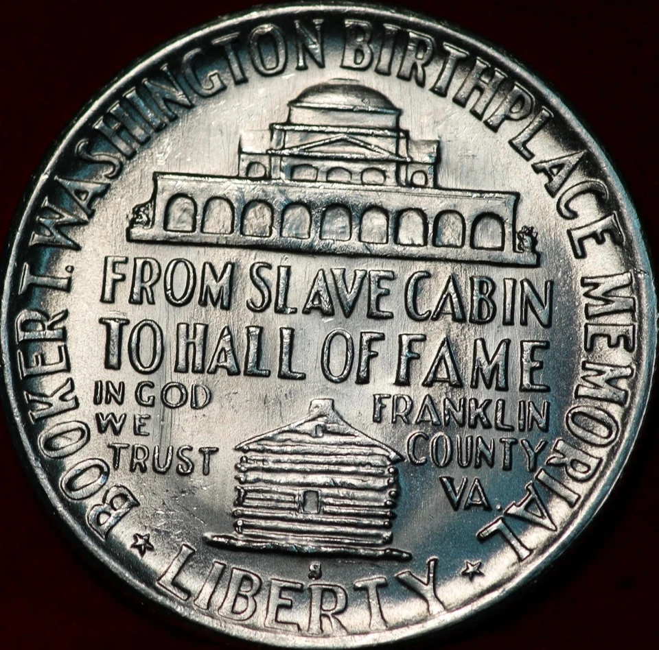 Uncirculated 1946-S Booker T Washington Silver Commemorative Half Dollar - Image 2 of 2
