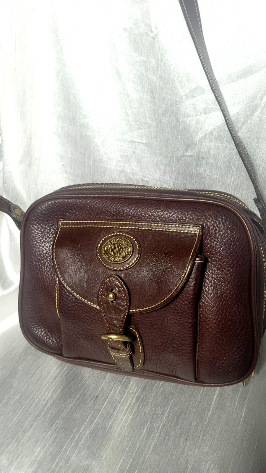 Mark Cross Country Crossbody Messenger Traveling Bag Men Fashion Genuine Leather