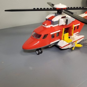 LEGO CITY: Fire Helicopter (7206) | Retired 99% Complete w/Manual. No Box Or Fig
