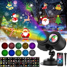 LED Laser Projektor Wandprojektor 64 Motiv Strahler Lampe Hauswand Weihnachten