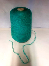 One cone of  papillon 84% mohair/8% wool full cone 400g jade