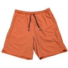 Fabletics The One Shorts 7" Men Medium Unlined Burnt Orange Nylon Stretch Gym