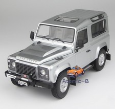 1/18 Kyosho Land Rover Defender 90 Silver Diecast Model Car Gift