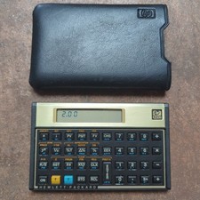 HP 12C Financial Calculator w/ Case Hewlett-Packard Very Good Condition